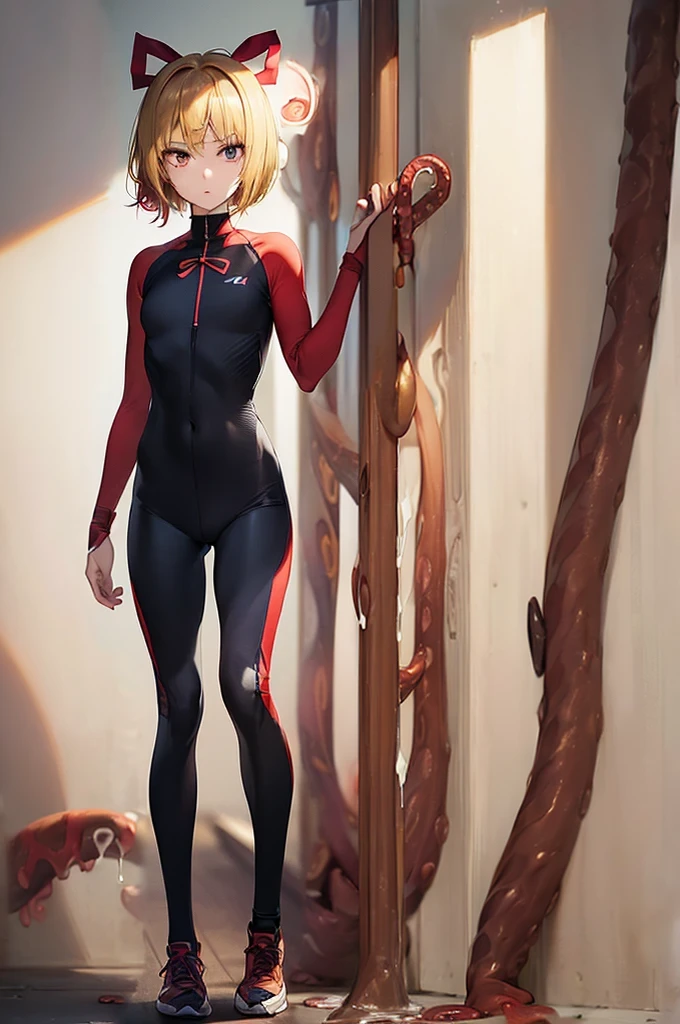 (((athlete suit))),((((brown penis tentacles bound a girl)))),((((cum))))