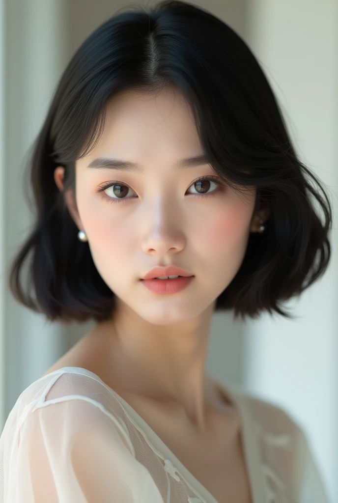 make her looking a korean