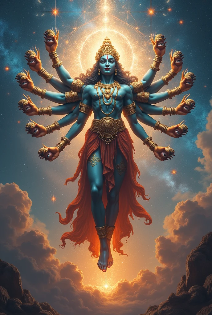 Lord Vishnu with Virat rup
