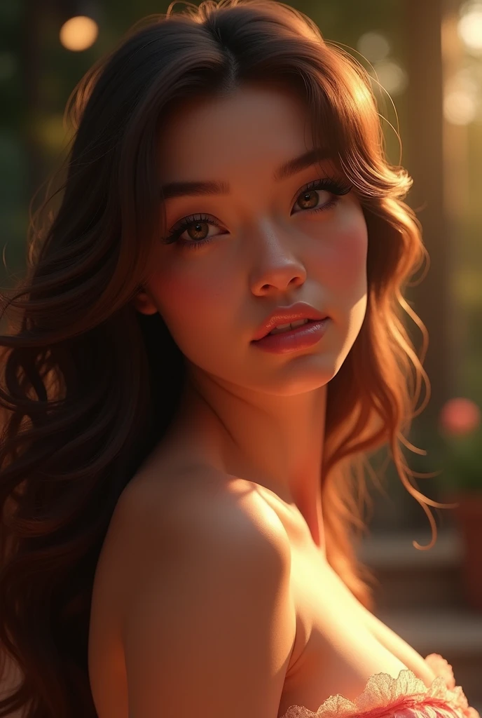 Alafi woman with long hair and earrings poses for photo, realistic digital painting, soft portrait shot 8 k, 8k digital painting, painted in anime painter studio, Detailed digital painting, low details. Digital Painting, made with anime painter studio, in the art style of bowater, Digital painting highly detailed, photorealistic digital painting, Gorgeous Digital Painting