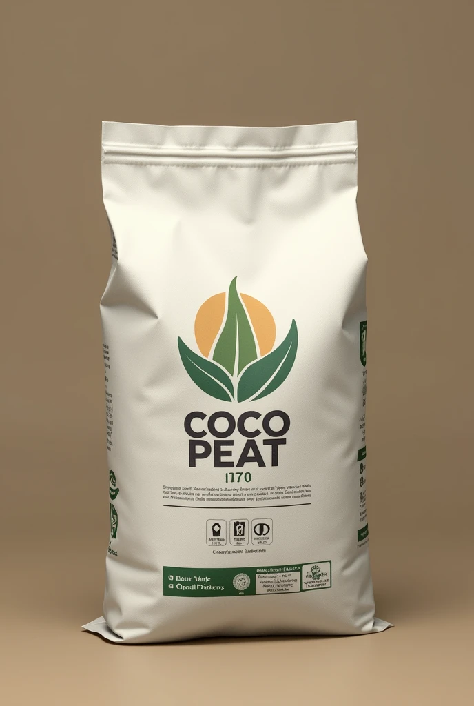 coco peat pack 1kg with design logo