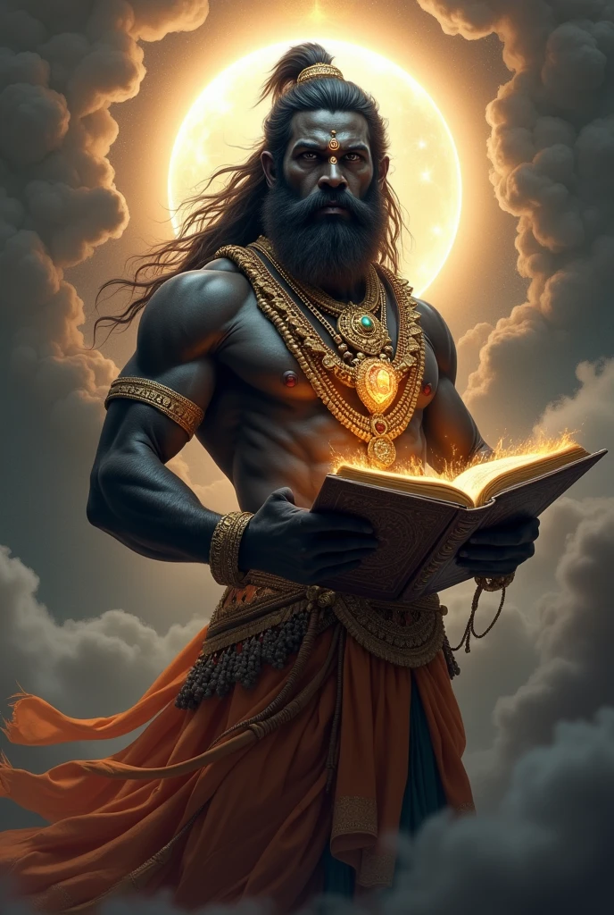 black Bajrang Bali photo with Gatha in hand