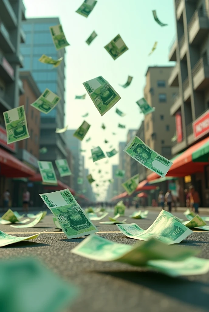 2.1 thousand taka notes of Bangladesh are dancing on the city of Bangladesh
