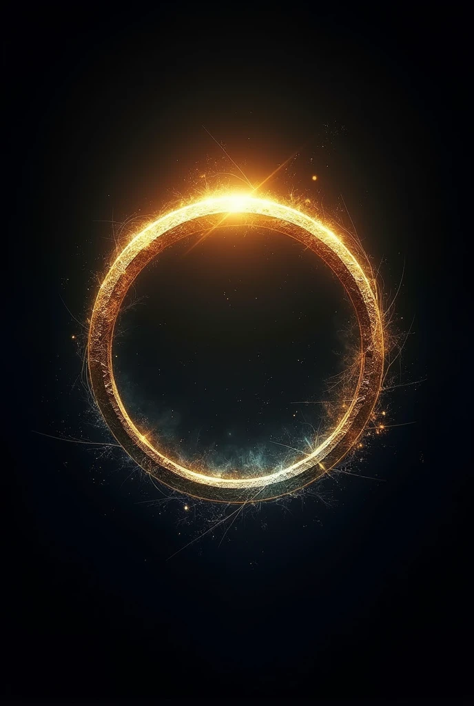 Create an image that is related to the Lord of the Rings&#39; ring of power and photography and make it a company logo