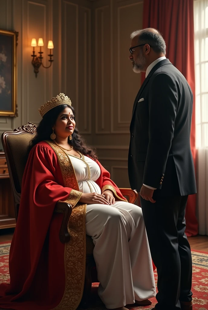  Wearing full body  Academic regalia  wealthy sri lankan average  girl(big large size breasts and butt) sit in chair and sri lankan wealthy age 35  man (software,electrical,garments companies owner)