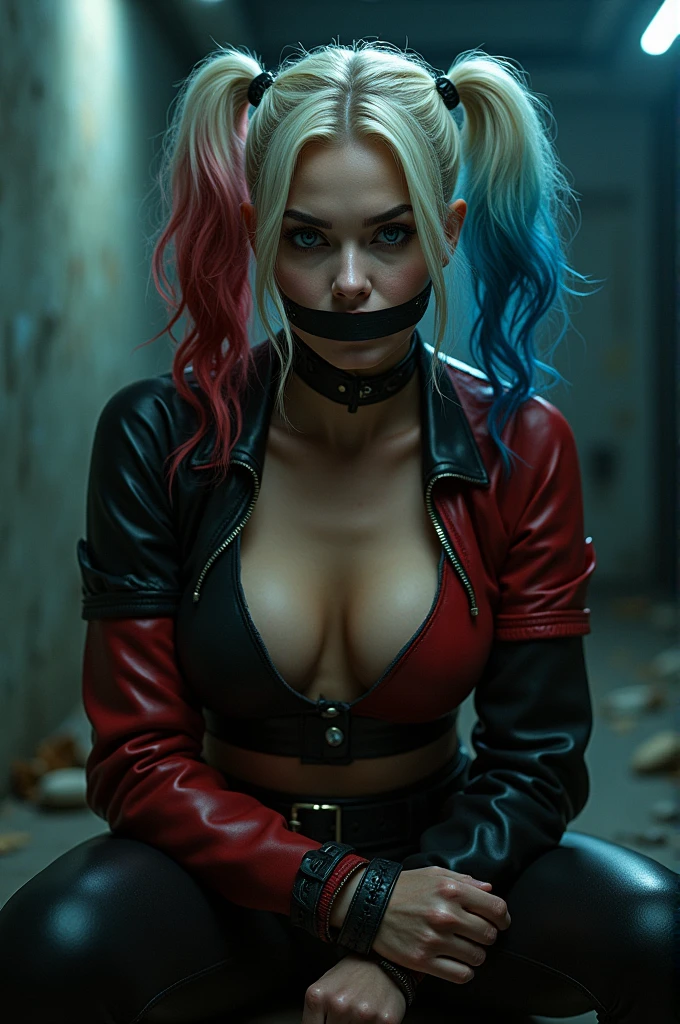harley quinn tied and gagged with tape