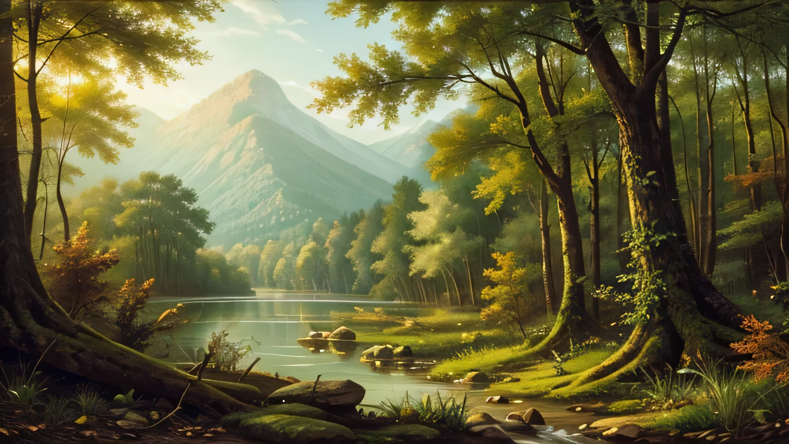 depict a dense forest