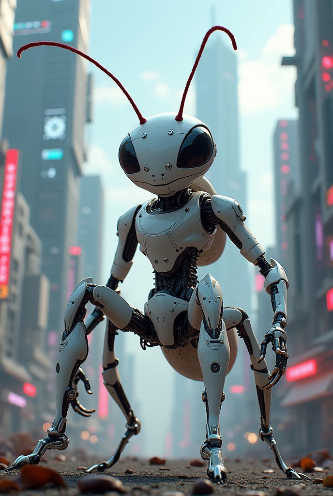 The white ant in cyborg costume