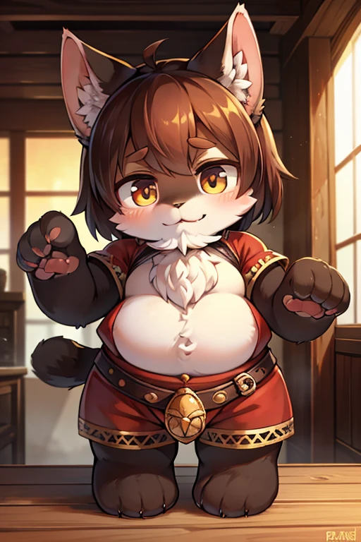 I was wrong, close up, Paw pose, Short stature, Dwarf statue, Cat beard, Cat's Tail, Meow