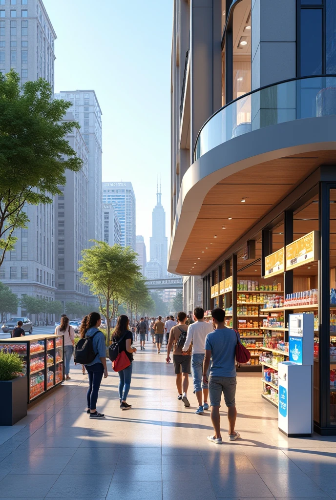 A convenience store that in the side has water refilling stations store also