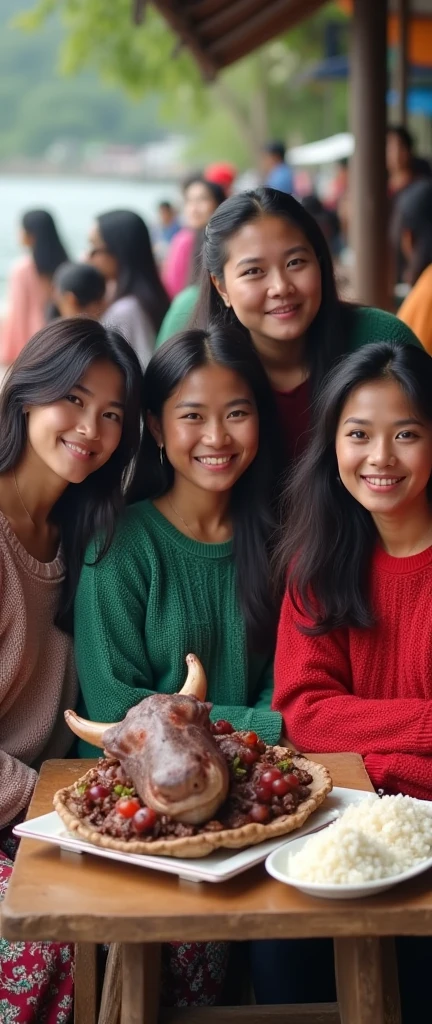 Photo of Indonesian children and Indonesian speech therapists. The therapist holds flash cards and the  responds. smile. Indonesian people. 4k ultra realistic. mid shot