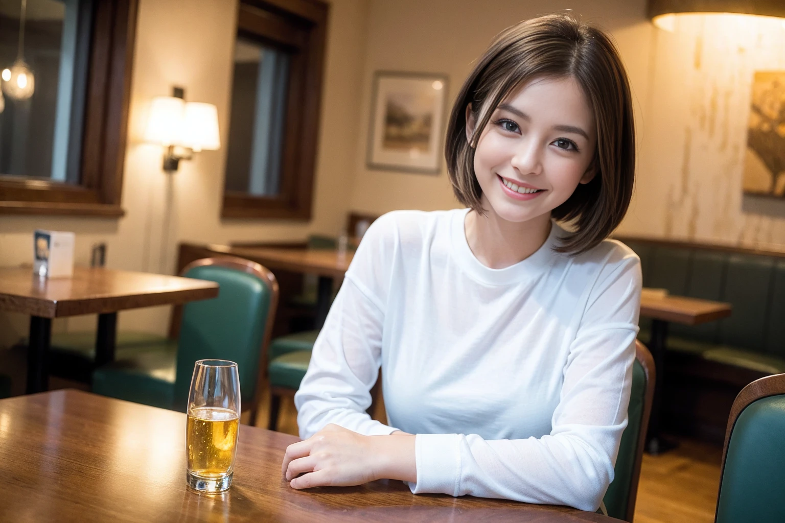 ((Highest quality、8k、masterpiece:1.3))、slimカップル、modelカップル、(Realistic, Intricate details:1.2), full-course dinner、Whiskey bottle and glass on table、Single Malt、scotch、Rocks glass、Shot Glass、on the rocks、Scotland、Amazing view of the sunset sky and clouds、A bright smile、The wonderfulness of smile、 Beautiful Face, blue eyes, The light shines on your face, blush, short hair,Bright Face、 (Age 37), 3,Two beauties、Brown Hair、Shortcuts、Long sleeve shirt、dress、Beautiful woman 1, (slimな顔), (The body is slim), (Brown Hair), (Shortcuts), cheeks turn a little red,Attractive beauty、restaurant, In a prominent place (From the waist up) Nova Frog Style, actress, model, Upper Body, White wine, slim, smile, (smile: 1.15), Beautiful fine grain, Depth f/2,saturation, High Contrast, Strong light and shadow,Moist Body:1.5、3D texture、Delicate eyes、Brown Hair、The hair is very shiny、