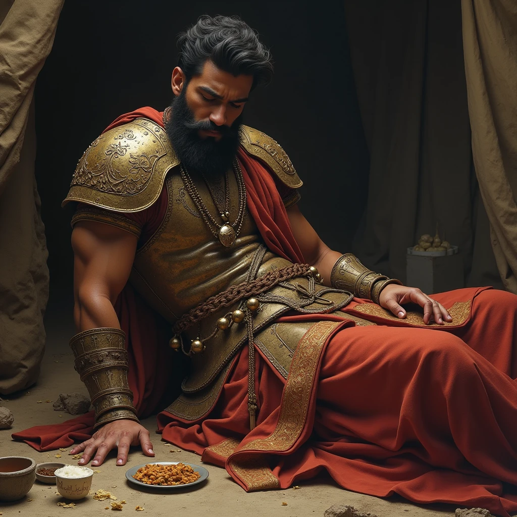Rajput warrior fainted and died while eating
