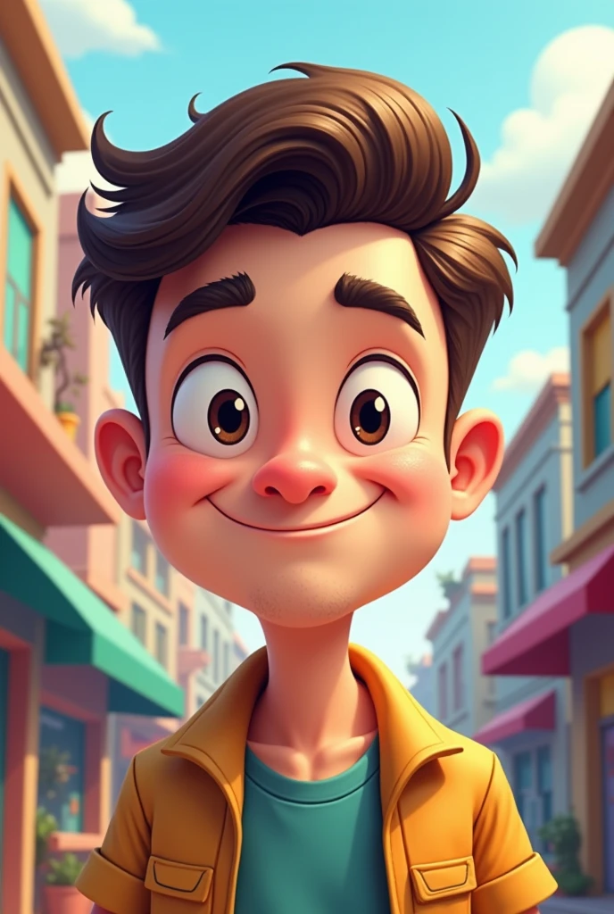 A cartoonist AI image of another male friend