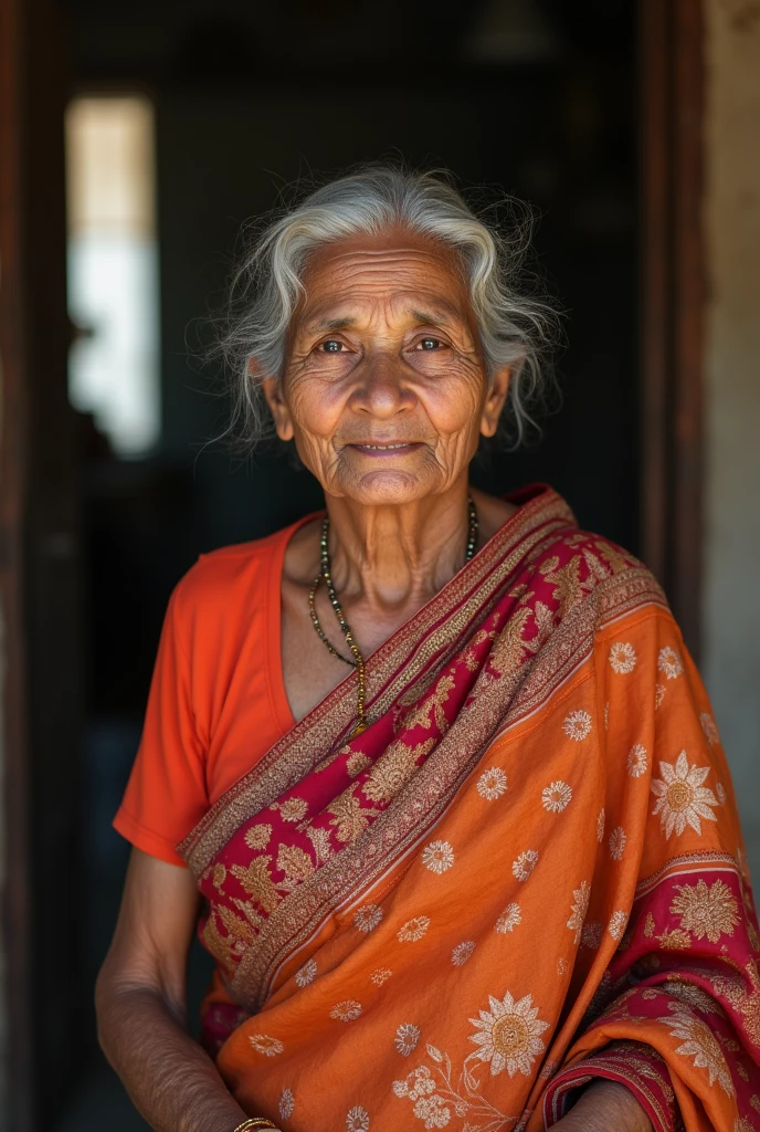 Indian aunty in saree
