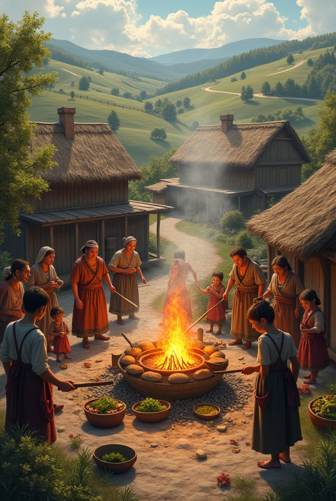 You can make a peasant community by cooking