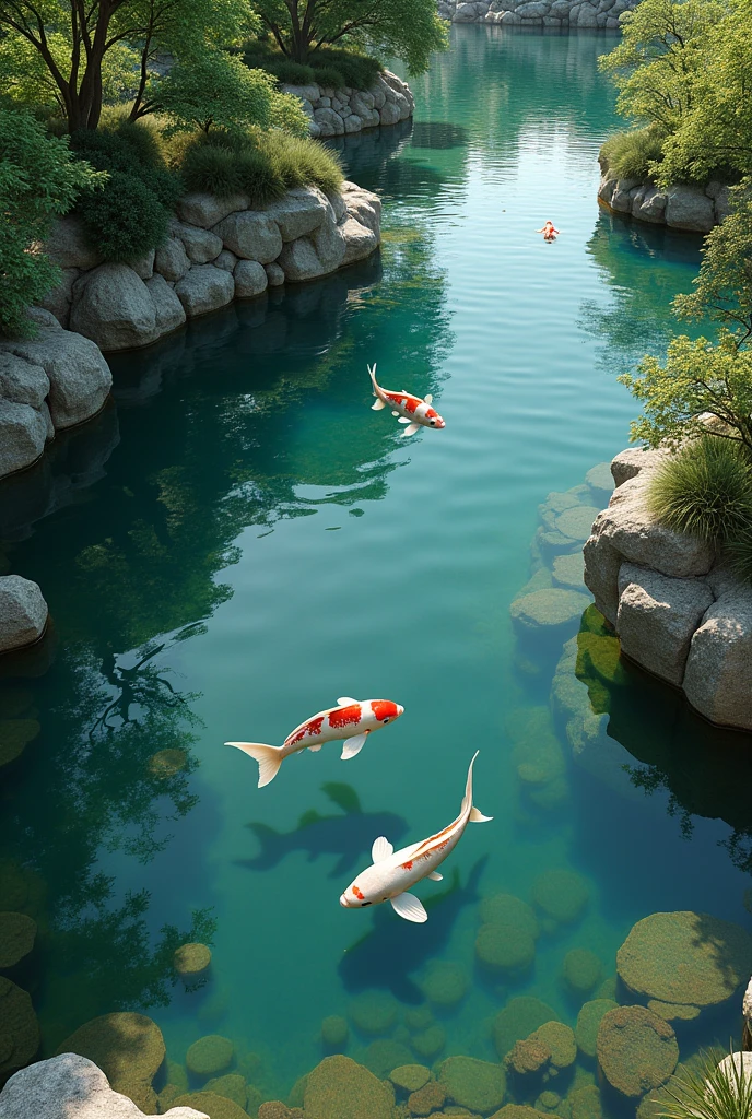 (masterpiece:1.2,最high quality,超高解picture度,Very detailed,Realistic,超高解picture度のカメラ),8k,wallpaper,(Photographing the pond from above),(Detailed depiction of the pond bottom without surface reflections.:2.0),sunny,Japanese garden,Serene landscape,Healing、最high quality, Amazing details, Anatomically correct, woman、Black Hair、whole body、Pink is good、 Sit with your legs apart:1.5、sexy、Passionate、Stretch your legs、(Thighs)、(Large Breasts)、Plump Style、Look up at the camera、Browsing Caution、whole bodyポートレート, 超美しいsexyなwoman, Perfectly shaped body, Shapely legs, Beautiful feet, Shooting from below, Buttocks, I can see your butt, Are standing, whole body写真, 中央のwomanの象徴, 整ったwomanの体, masterpiece, high quality, Realistic、Completely naked、銅picture、Sculpture、sculpture、picture、Shaved、Hairless、Single line、Beautiful cameltoe、Beautiful streaks、Single line crack、Beautiful crevices、A beautiful crack、綺麗なShaved、美しいShaved、形の良いShaved、Beautiful nipples、Beautiful nipples、Shapely nipples、Erect nipples、Are standing乳首、Protruding nipples、Big Breasts、Beautiful breasts、Beautiful breasts、Shapely breasts、Well-shaped breasts、Plump、Plump、Black Hair、Jet black hair、Dark Eyes、Twenty years old、Armpit、Armpitの下、With hands up、((Armpitを見せつけている))