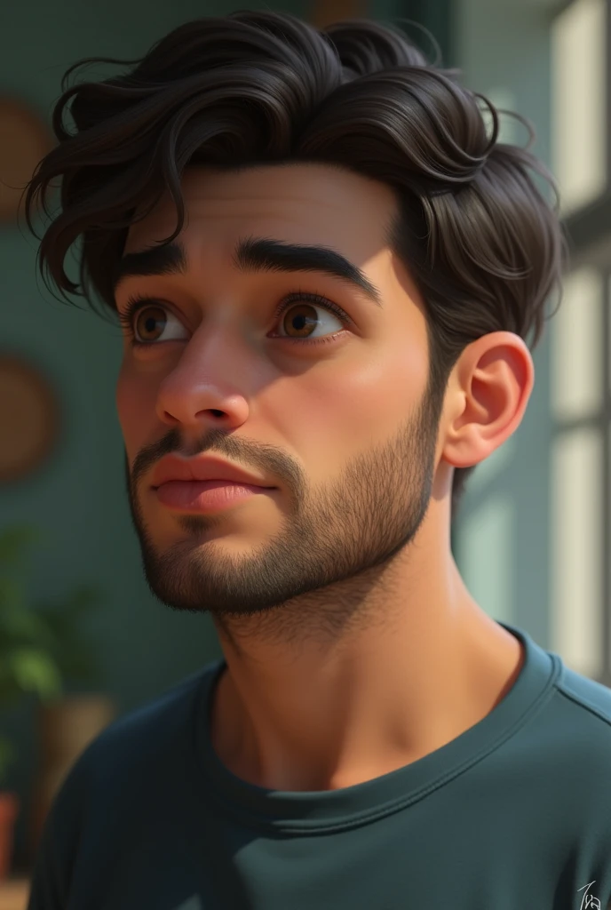 A boy age 17 with little beard