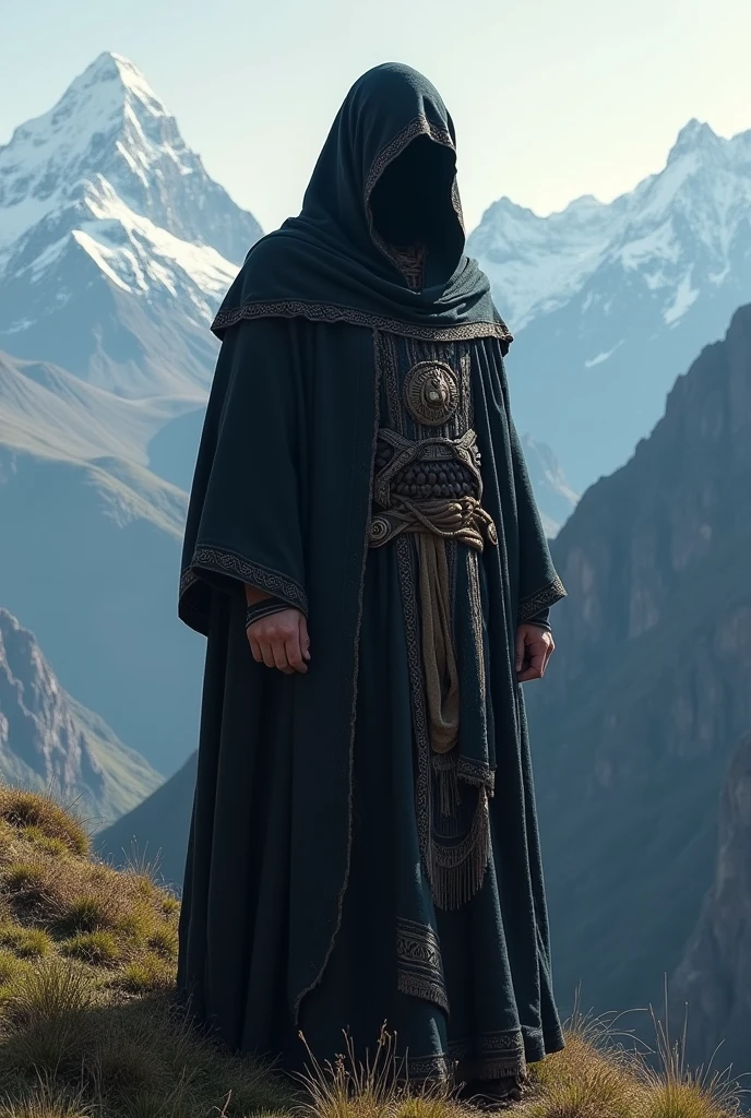 Anonymous with traits from the Peruvian mountains