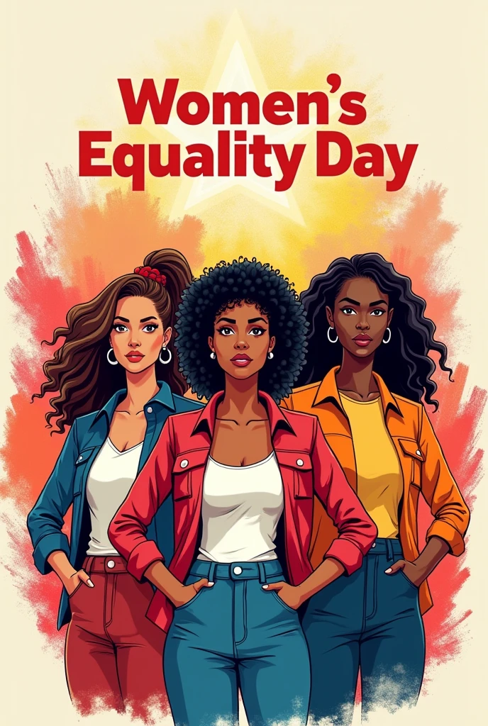 Generate drawing poster on women eqaulity day for making in chartpaper in horizontal view with women eqaulity day written in chatpaper best and easy like drawing sketch with colour
Please give this same photo in horizontal view