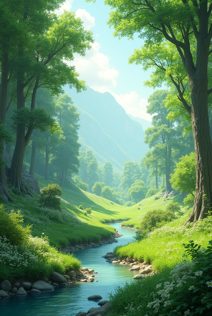 Nature background landscape for wedding decoration background