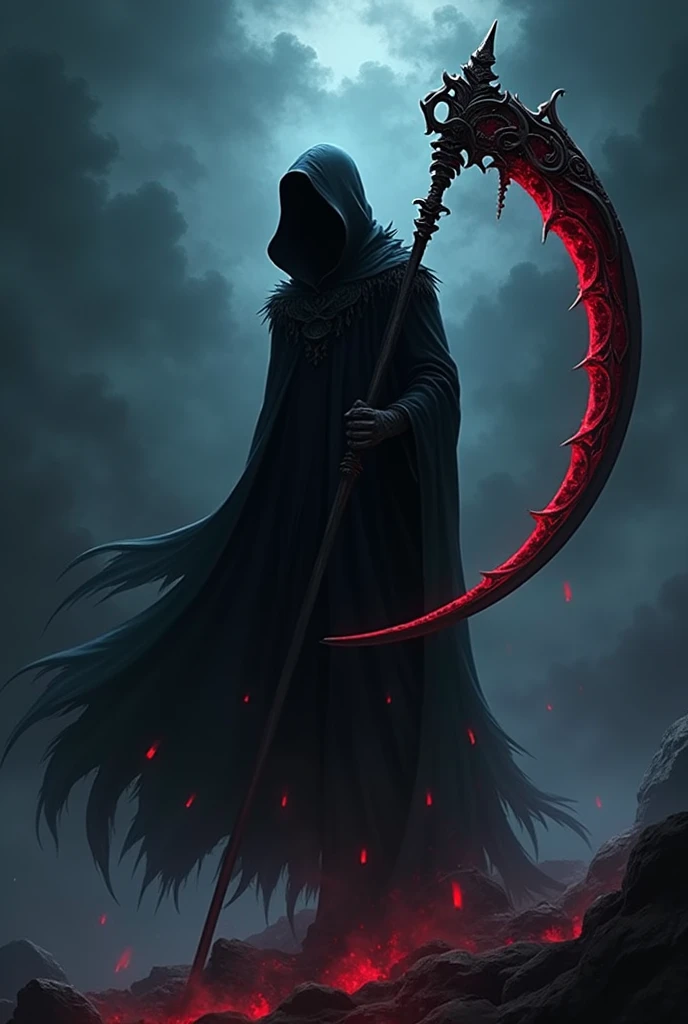anime drawing. Scythe, just the scythe