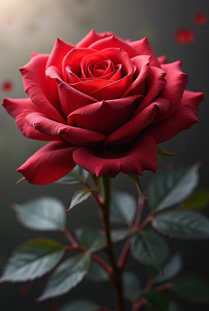 Make an image of a Rose with the letters "D" and "A" hidden in it