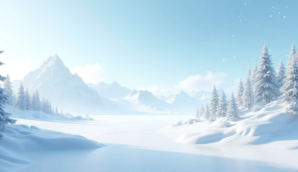Beautiful white nature view