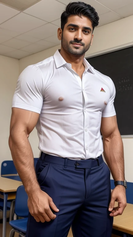 ((tight t-shirt)), ((gigantic pecs:1.2)), ((cute Asian boy)), muscular, body hair, big nipples.