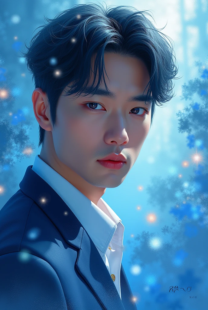 Kim Soo Hyun and Blue No. 5
