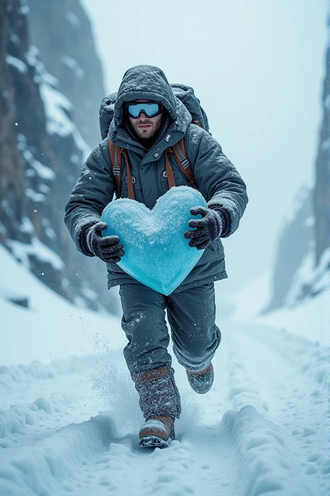 Ice cube courier & heart