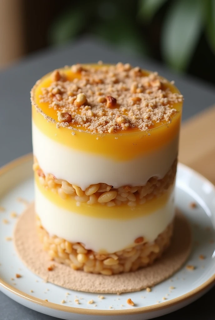 Make me palitaw cake like sapin sapin layered stuff (sugar with crushed nuts)