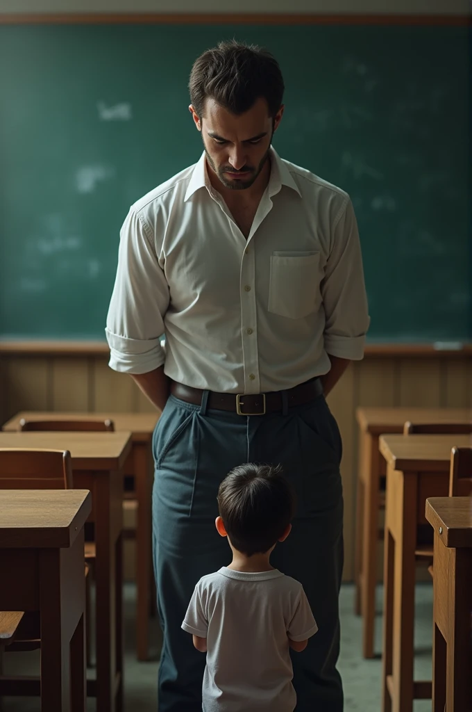 A teacher who is punishing a