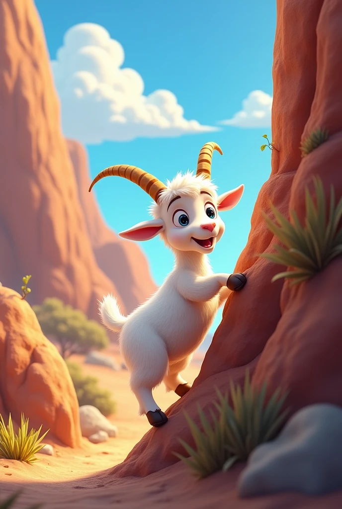 G is for goat, climbing up high, For kids video
