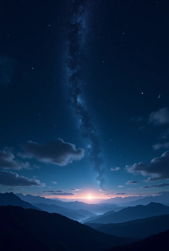 Nighttime scenery, lots of stars