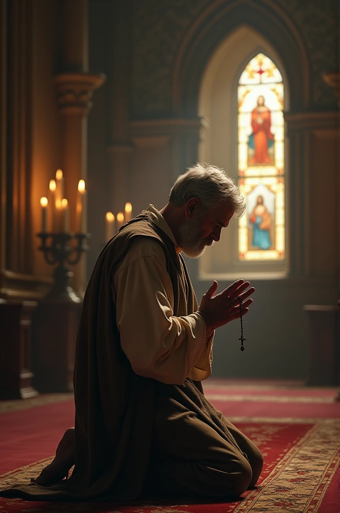 Man praying to the Lord