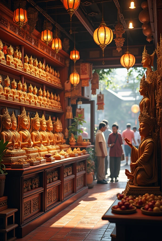 Customers flock to Nang Kwak statue shop