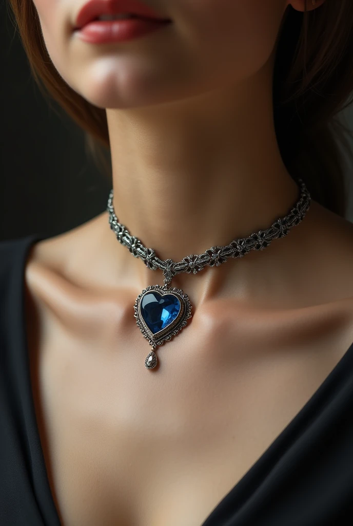 Create a 10mm Heart of the Ocean Choker 
