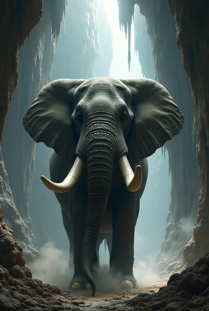 Elephant in cave