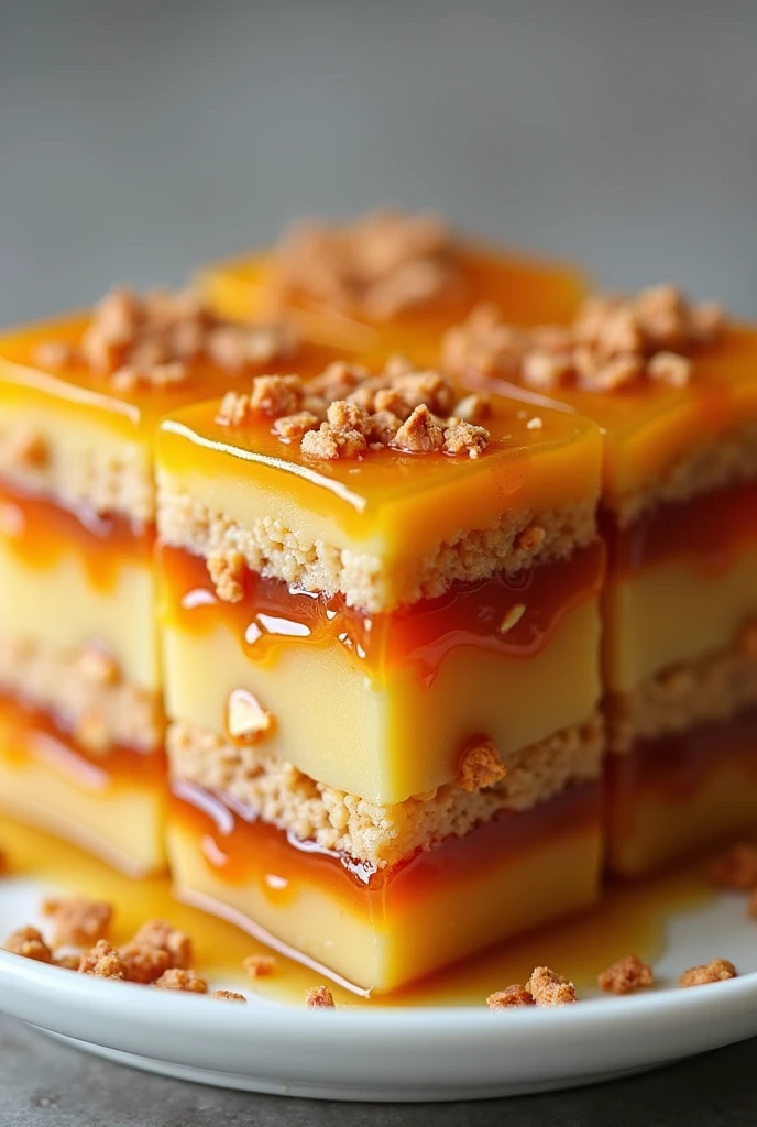 Palitaw like sapin sapin style with sugar syrup and crushed nuts in each layer