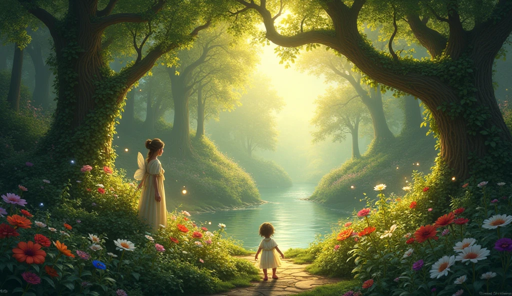 In a hidden place, where sunshine beams
A secret garden waits, with magic dreams