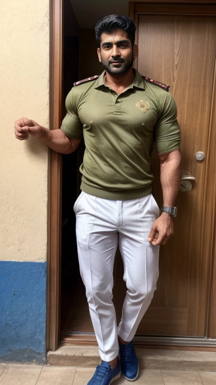 40 years old Handsome muscular AARAV GURJAR 1 in school uniform