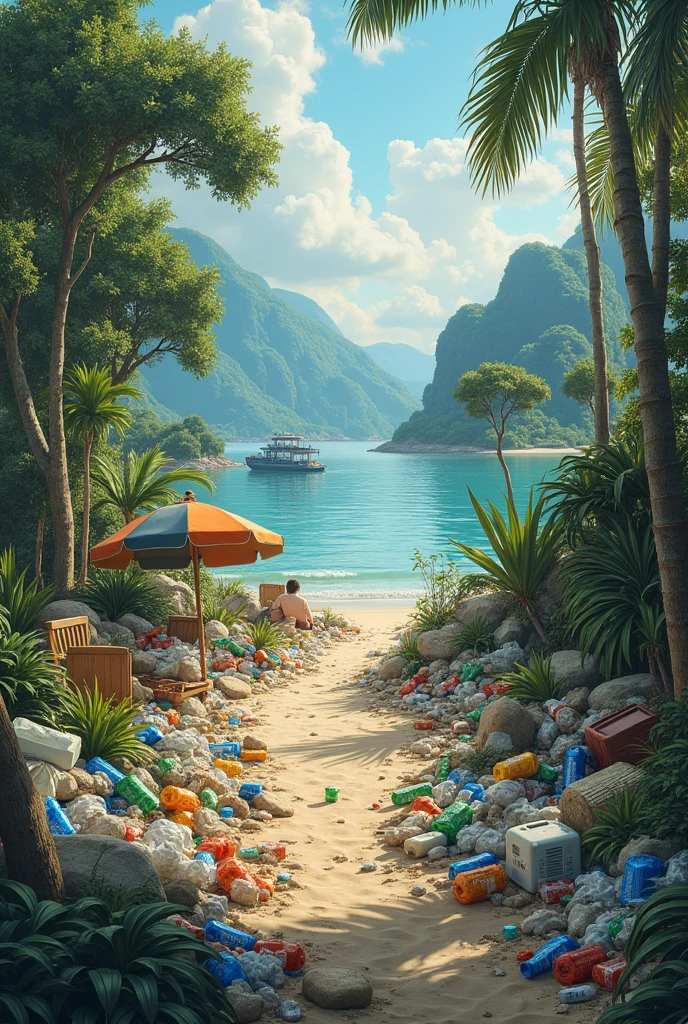 hidden object, Environmental sins on holiday