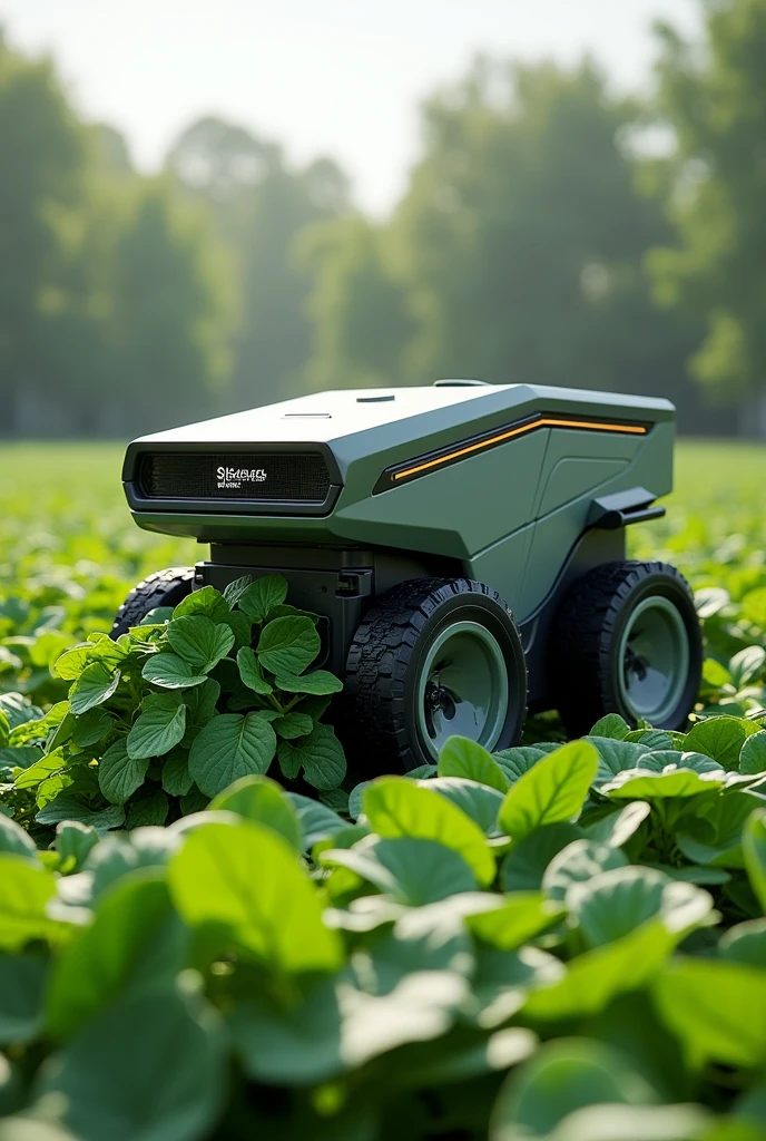 Compact spinach harvester machine