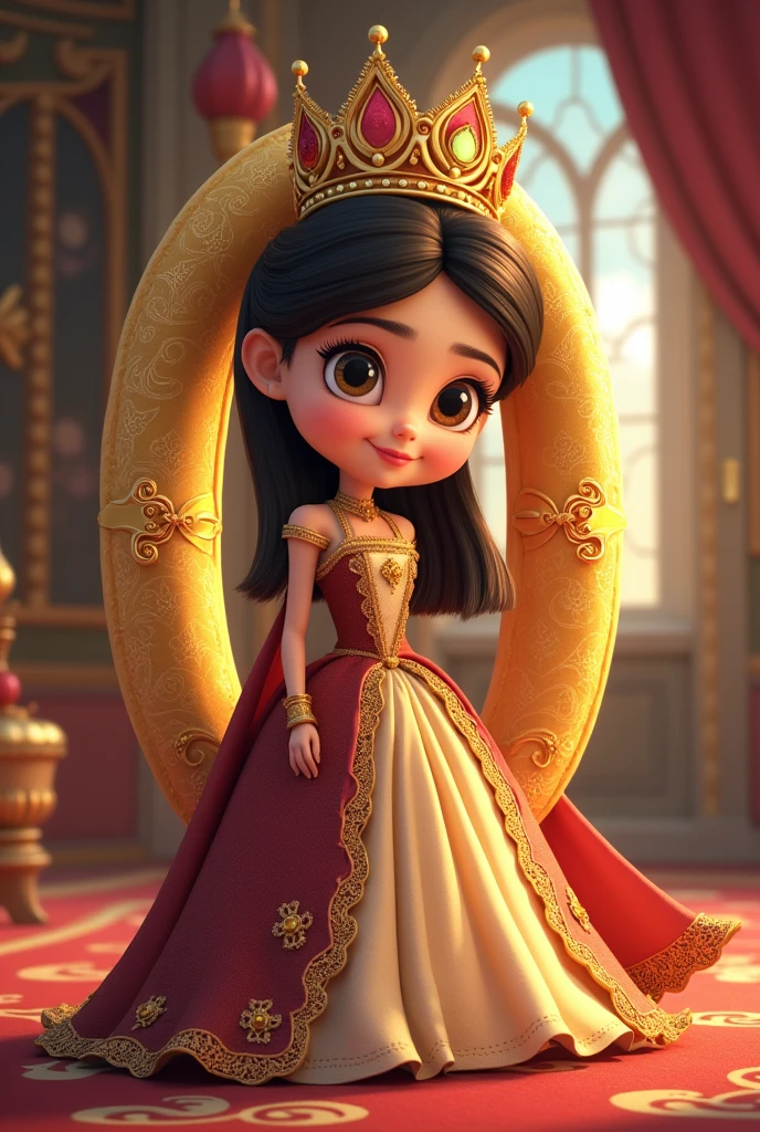 Q is for queen, in a royal gown, For video write latter q