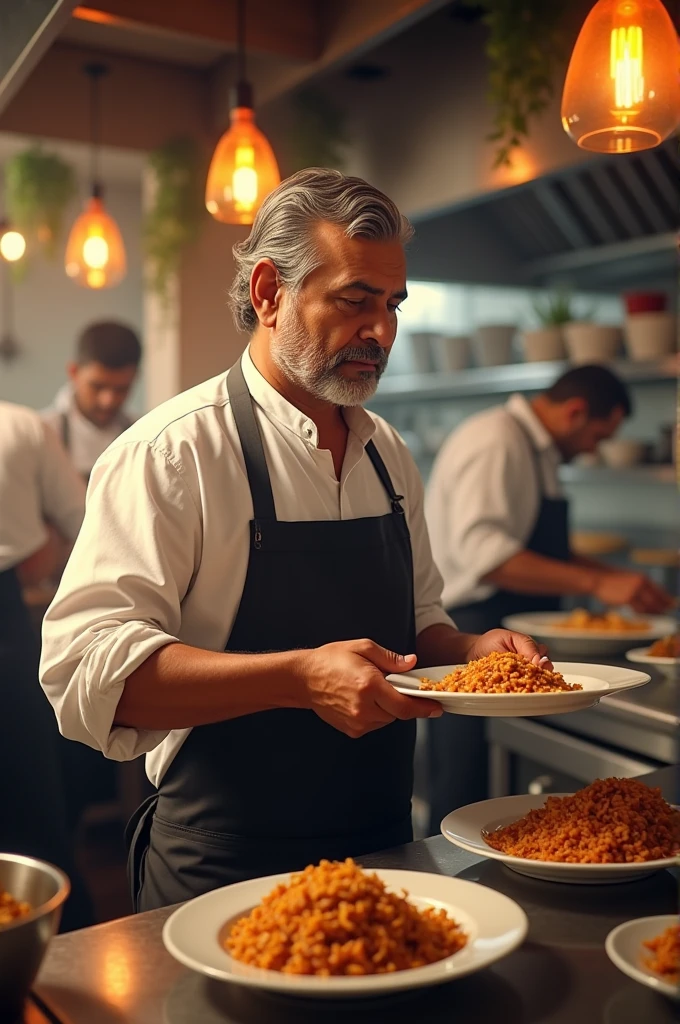 Bangladesh man work in restaurant 
