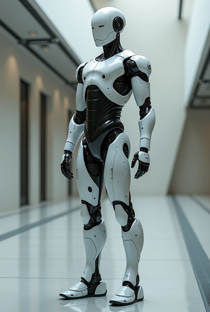 creates a hyper-realistic humanoid robot,nothing of fiction,but without a face