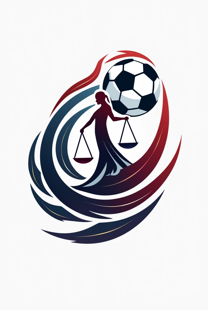 Justice logo and soccer logo mixed