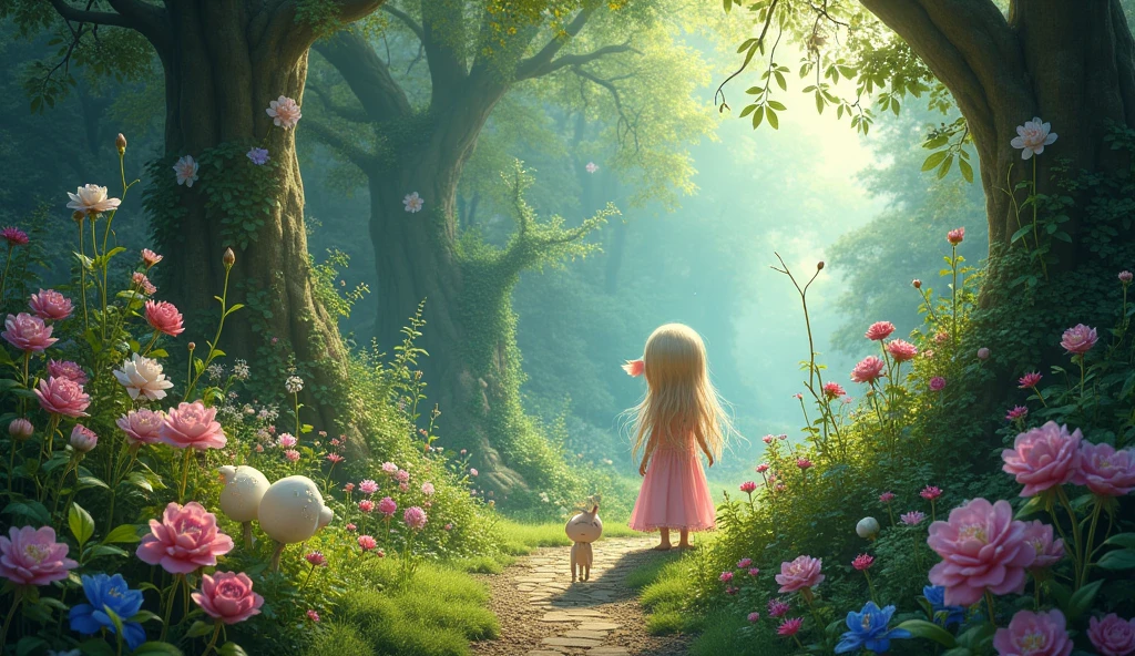 Welcome to the Magic Garden, where dreams come alive
A world of enchantment, where love will thrive
Grow your imagination, let your spirit soar
In the Magic Garden, magic is in store