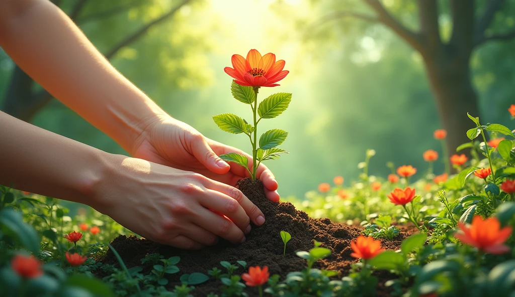 Plant a seed, of kindness and care
Watch it grow, into love that's shared
Tend the garden, with a gentle hand
And magic will bloom, across this land